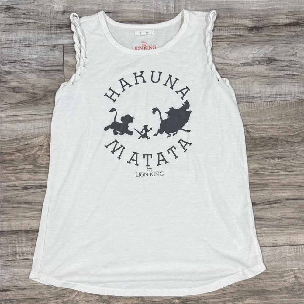 Maurices Disney White Hakuna Matata Tank Top